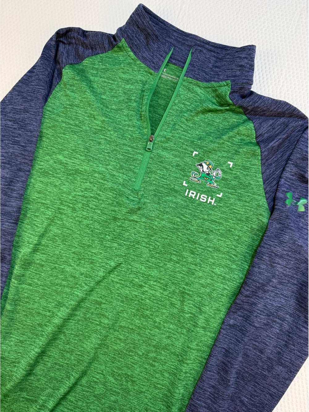 Under Armour Notre Dame Fighting Irish HeatGear 1/4 Zip Pullover Mens S